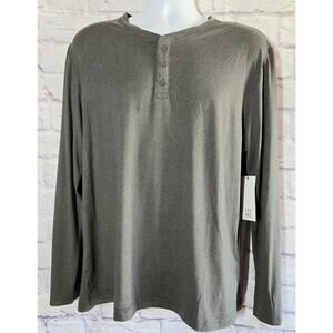 Luke & Dutch Gray Long Sleeve Ultra Soft Shirt Large NWTS Moisture Wicking